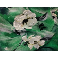 Duża sukienka plażowa - eleganckie PAREO XXL odcienie zieleni